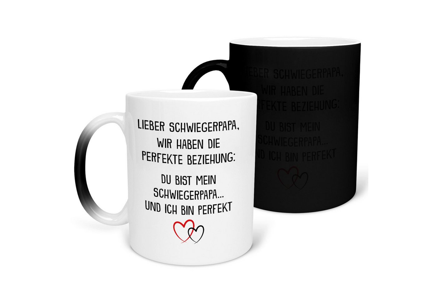 22Feels Tasse Schwiegerpapa Geschenk Hochzeit Männer Vater der Braut des Bräutigams, Keramik, FARBWECHSEL Zaubertasse, Made in Germany von 22Feels