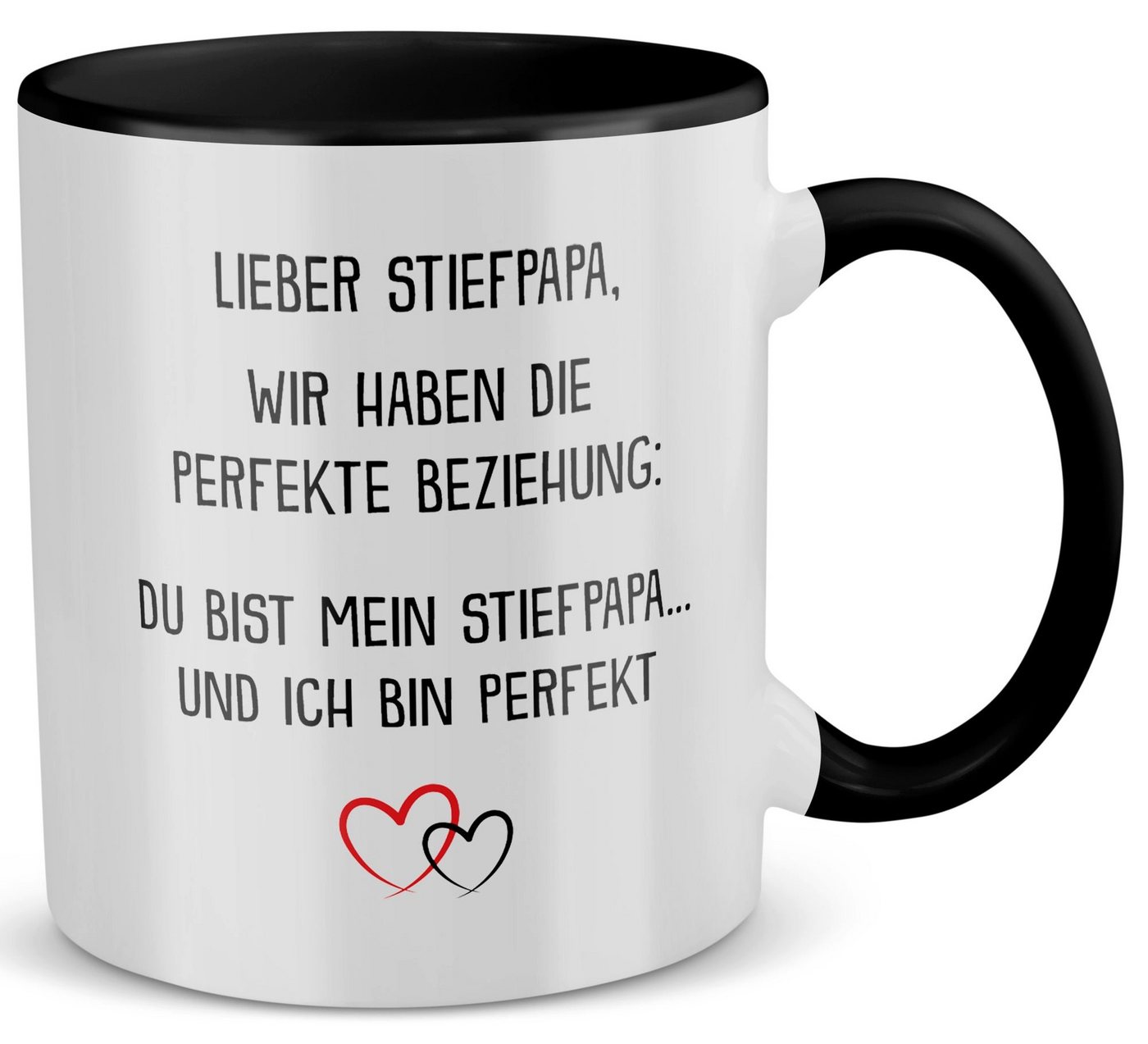 22Feels Tasse Stiefpapa Geschenk Vatertag Bonus Stiefvater Geburtstag Kaffeetasse, Keramik, Made in Germany, Spülmaschinenfest, Zweifarbig von 22Feels