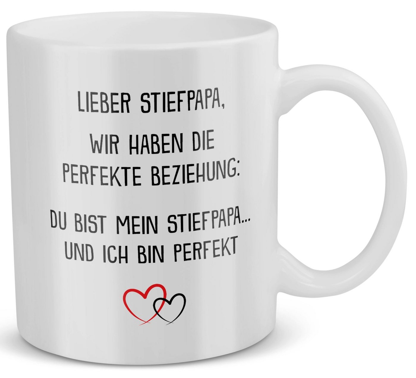 22Feels Tasse Stiefpapa Geschenk Vatertag Bonus Stiefvater Geburtstag Weihnachten, Keramik, Made in Germany, Spülmaschinenfest von 22Feels