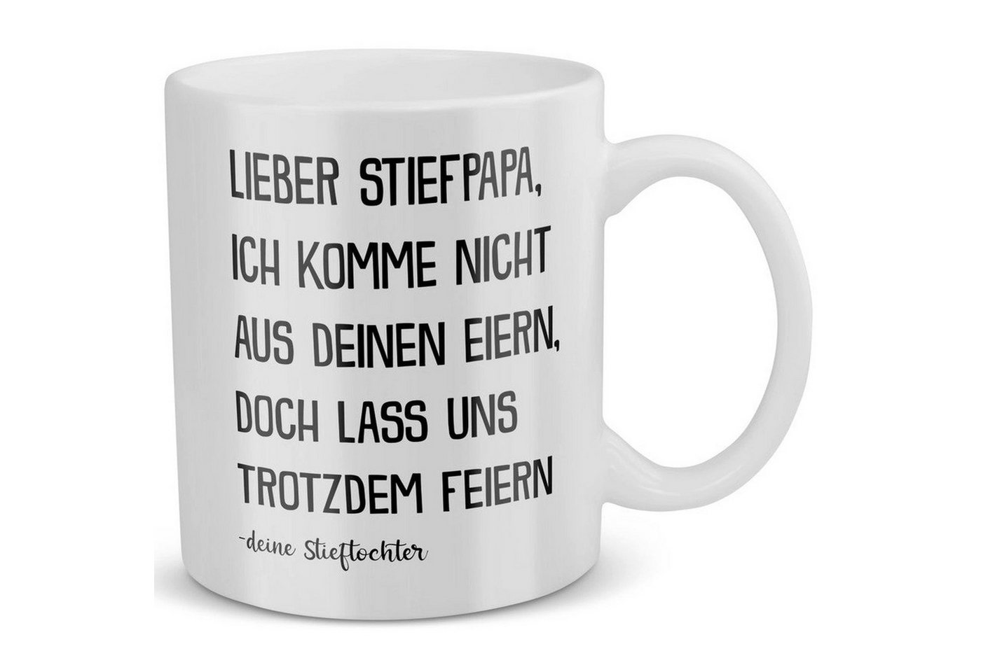 22Feels Tasse Stiefpapa Geschenk von Stieftochter Vatertag Stiefvater Geburtstag, Keramik, Made in Germany, Spülmaschinenfest 22Feels Tasse Stiefpapa Geschenk von Stieftochter Vatertag Stiefvater Geburtstag, Keramik, Made in Germany, Spülmaschinenfest von 22Feels