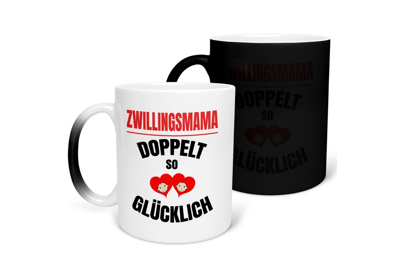 22Feels Tasse Zwillingsmama Geschenk Muttertag Geburtstag Mutter Zwillinge Frauen, Keramik, FARBWECHSEL Zaubertasse, Made in Germany 22Feels Tasse Zwillingsmama Geschenk Muttertag Geburtstag Mutter Zwillinge Frauen, Keramik, FARBWECHSEL Zaubertasse, Made in Germany von 22Feels