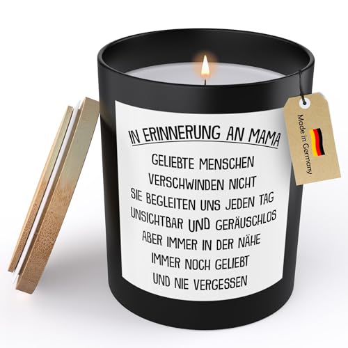 22Feels Trauerkerze Mama In Erinnerung Andenken Sojawachs Kerze im Glas Kondolenzgeschenk Mutter Handgemacht mit Spruch Duft Deko Vegan Nachhaltig - ZITRUS 22Feels Trauerkerze Mama In Erinnerung Andenken Sojawachs Kerze im Glas Kondolenzgeschenk Mutter Handgemacht mit Spruch Duft Deko Vegan Nachhaltig - ZITRUS von 22Feels
