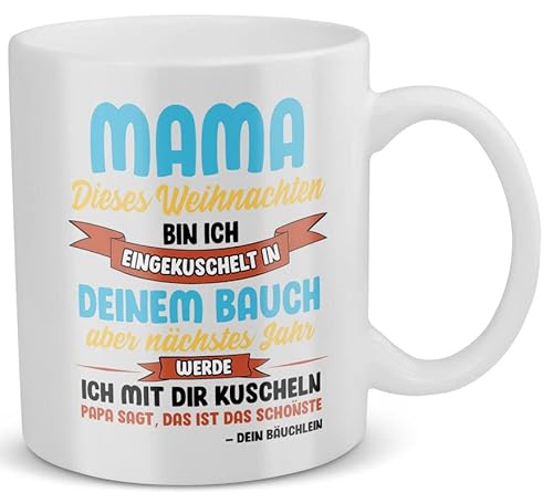 22Feels Werdende Mama Tasse Weihnachten Bald Mutter Geschenk Idee Schwangerschaft Verkünden Frauen Du Wirst Überraschung von 22Feels