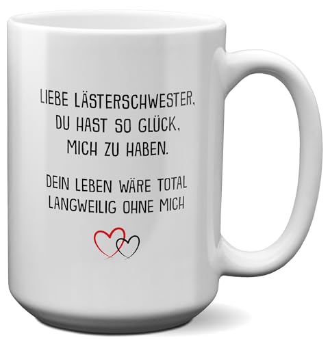 22Feels XL Tasse Beste Freundin Geschenk BFF Geburtstag Weihnachten Kaffeetasse Frauen Mädchen Freundinnen Spruch Haferl von 22Feels