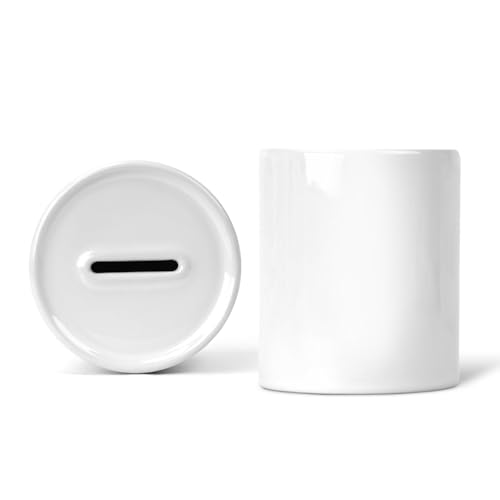 Spardose Sublimationsrohling Keramik Weiss mit Subli-Beschichtung Sublimation Blanko Werbegeschenk Print On Demand (20er Set) von 22Feels