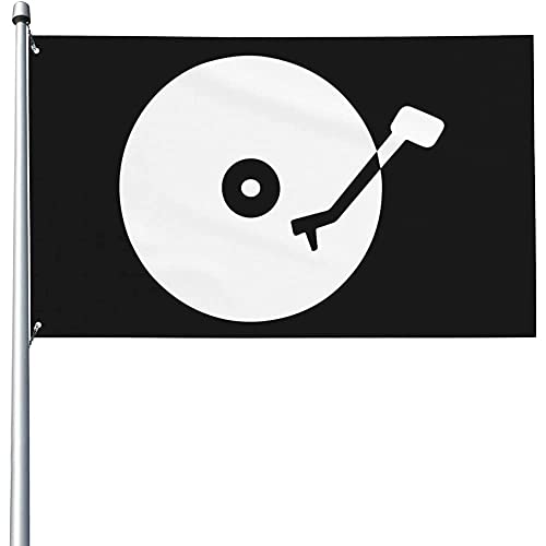 Bannerfahnen 90x150cm, Schallplatte Dekorative Fahnen Durable Dekorationen Flagge Lustige Willkommensflagge, Für Bauernhaus, Partys von 230