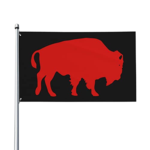 Gartenfahne 90x150cm, Bison Dekorationen Flagge Durable Flagge Mit Ösen Strapazierfähiges Dekorative Fahnen, Für Feiertage, Drinnen Und Draußen von 230