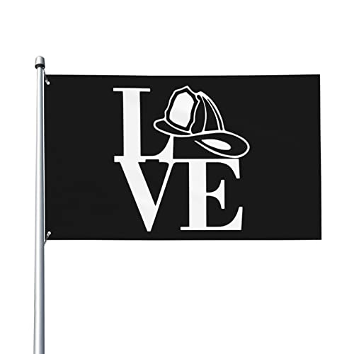 Gartenfahne 90x150cm, Feuerwehr Liebe Sommer Flaggen Strapazierfähiges Dekorationen Flagge Durable Garten Fahnen, Für Garten, Veranda von 230