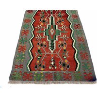 Antique Kelim Teppich, 3'2"×1'8" , 85x55 cm , Vintage Cicim Teppich von 23Homedesign