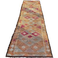 Antique Kurdish Teppich, 315x88 cm , Vintage Herki Teppich von 23Homedesign