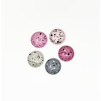 stellar Magnete - Rosa & Graue Glasmagnete // Set Aus 5 1 Zoll Runden Magneten Altrosa Locker Decor von 23bunniesboutique