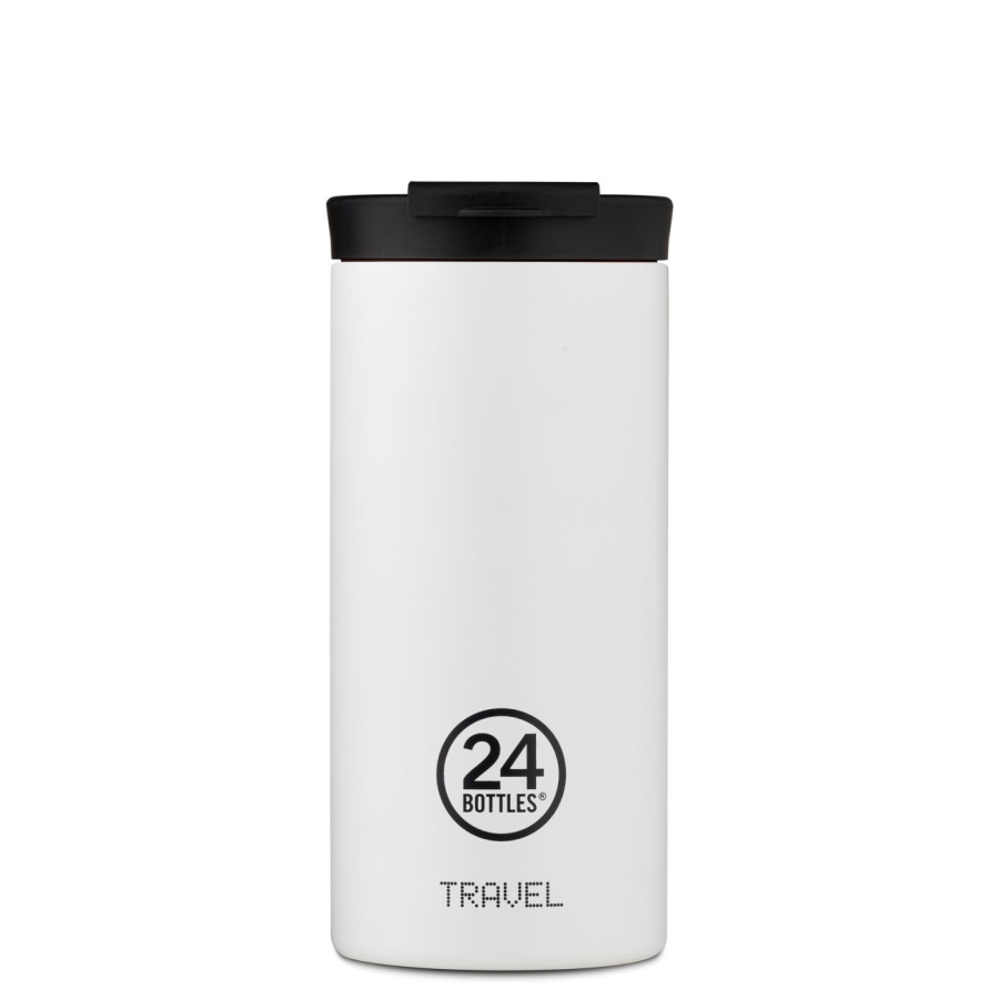 24 Bottles Travel Tumbler Basic Isolierbecher - Ice White - 600 ml von 24 Bottles