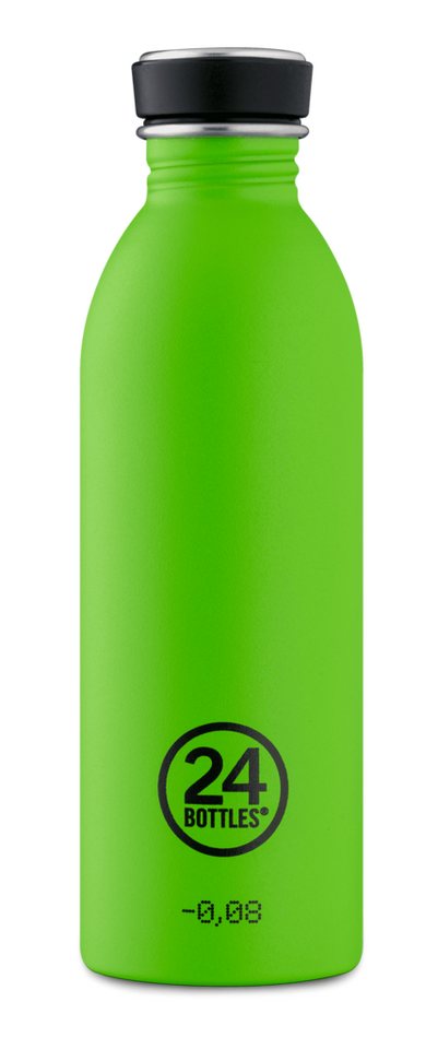 24 Bottles Trinkflasche Edelstahl Trinkflasche Lime 0,5 l, für alle Getränke, spülmaschinengeeignet von 24 Bottles