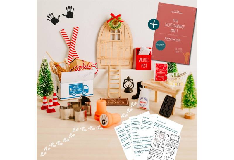 24 Tage Wichtelzauber Adventskalender 30tlg. Wichteltür-Set inkl. Wichtelbriefe und detailliertem Ablaufplan von 24 Tage Wichtelzauber