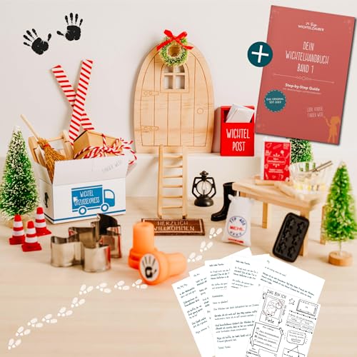 Wichteltür Set mit Buch als Wichtel Rundum-sorglos-Paket: Wichtelstreiche, Wichtelbriefe für Kinder | Wichteltür - Wichteltür Set mit Briefen - Weihnachtswichtel Komplettset - Adventskalender 2025 Wichteltür Set mit Buch als Wichtel Rundum-sorglos-Paket: Wichtelstreiche, Wichtelbriefe für Kinder | Wichteltür - Wichteltür Set mit Briefen - Weihnachtswichtel Komplettset - Adventskalender 2025 von 24 Tage Wichtelzauber