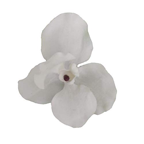 2474U Kunst-Blüte auf Clip Orchidee weiß 10cm 3er-Set, naturgetreue Seidenblüte Kunstblume von 2474U