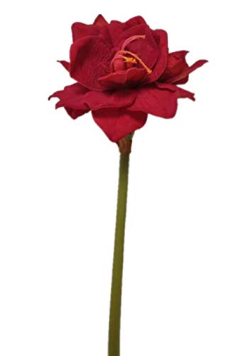 2474U Kunst-Stielblume Amaryllis rot ca. 75cm naturgetreue Blüte Seidenblume von 2474U