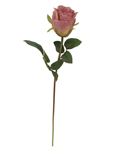 2474U Kunst-Stielblume Rose Altrosa ca. 50 cm naturgetreue Bluete Seidenblume von 2474U