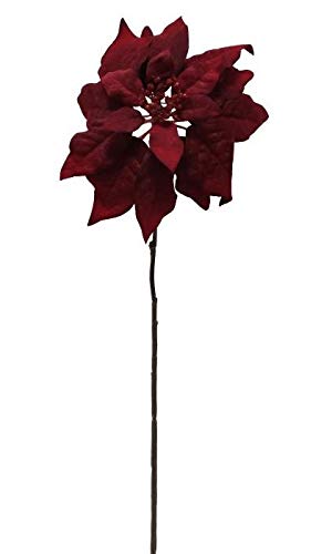 2474U Kunst-Stielblume Weihnachtsstern rot ca. 75cm naturgetreue Blüte von 2474U