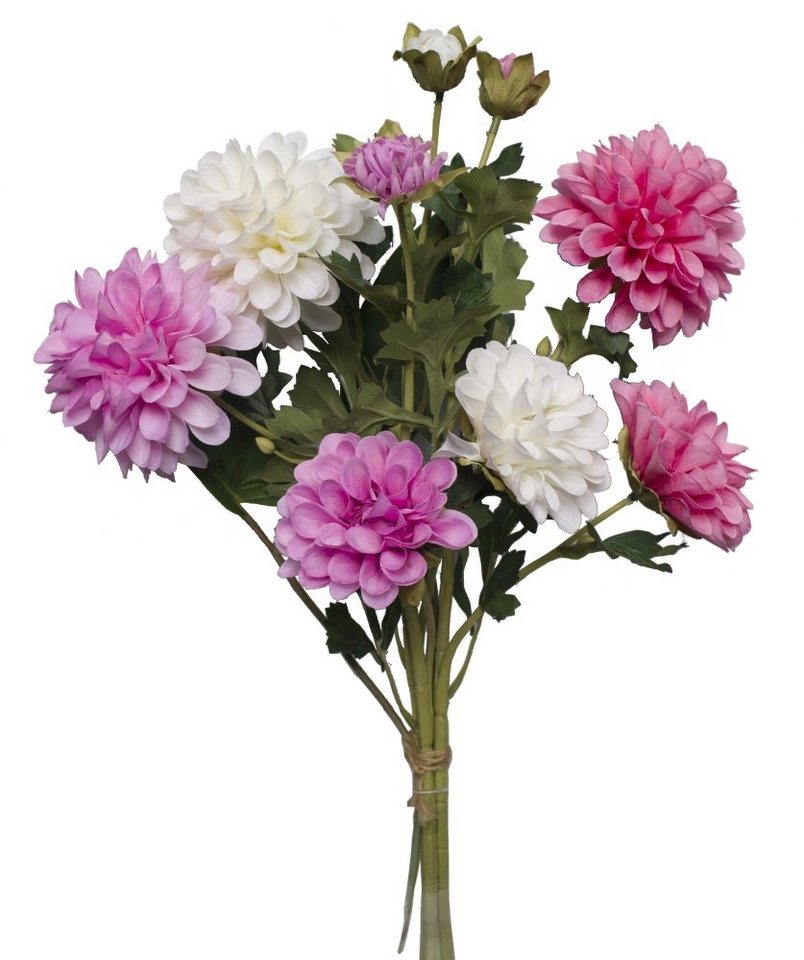 Kunstblume *Gemischter Blumenstrauss aus Dahlien Dahlie (Dahlia), 2474U, Höhe 50 cm, künstlich, naturgetreu, täuschend echt von 2474U