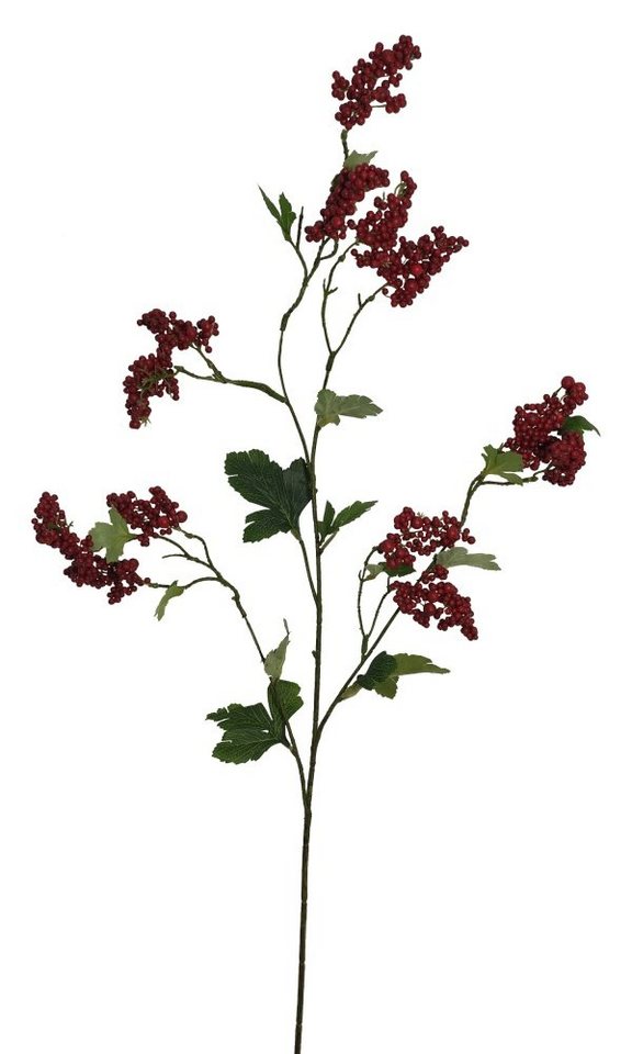 Kunstzweig Blumenpick rote Beeren ca. 87 cm hoch Beeren, 2474U, Beerenzweig von 2474U