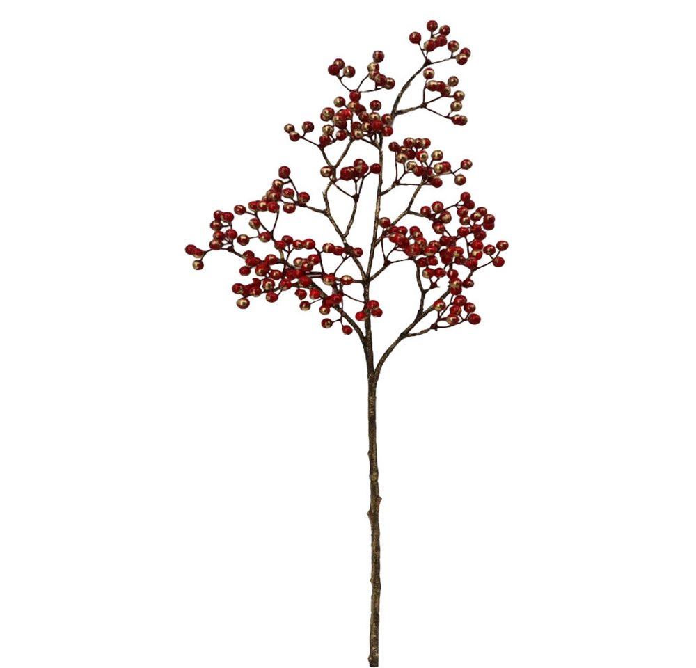 Kunstzweig Rote Beeren Zweig, 2474U, Höhe 76 cm von 2474U
