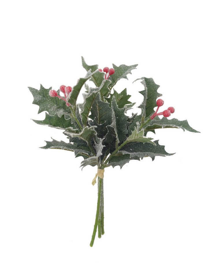 Kunstzweig Winter Lorbeerzweig Frostlook, 2474U, Höhe 33 cm von 2474U