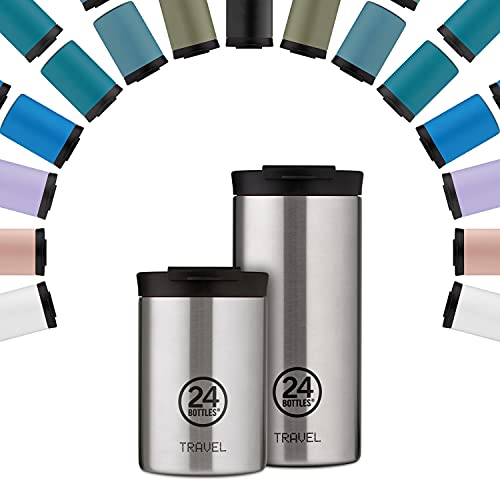 24 Bottles Travel Tumbler Isolierbecher aus lebensmittelechtem Edelstahl in der Farbe Skyglow, 350ml von 24Bottles