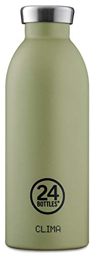 24 Bottles Clima Bottle Isolierflasche aus lebensmittelechtem Edelstahl in der Farbe Stone Sage, 500ml von 24Bottles