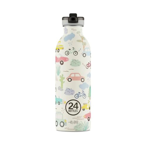 24 Bottles - Kids Collection - Urban Bottle 500 ml w. Sports Lid - Adventure Friends (24B935) von 24Bottles
