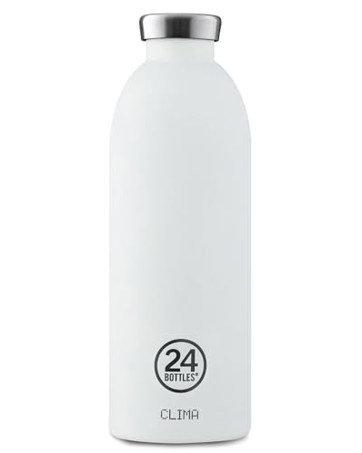 24BOTTLES Thermoflasche für Wasser | Wiederverwendbare Thermosflasche aus BPA-freiem Edelstahl | 24 Stunden kalt 12 Stunden heiß | Clima Bottle | Original italienisches Design (Palm Vibe, 850 ml) von 24Bottles