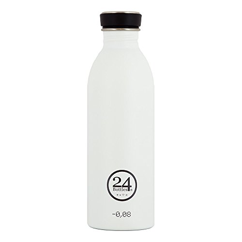 24Bottles, ICE WHITE, Edelstahl Trinkflasche 0,5L von 24Bottles