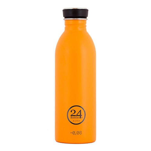 24Bottles - Edelstahlflasche - Trinkflasche - Be Urban, Be Green Edition - Total Orange, 0.5Lt von 24Bottles