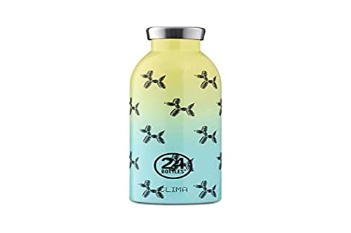 24Bottles Isolierflasche für Wasser | Wiederverwendbare Isolierflasche aus Edelstahl BPA Frei | 24 Stunden kalt 12 Stunden heiß | Clima Bottle | Original italienisches Design - Puffy Swing 500ml von 24Bottles