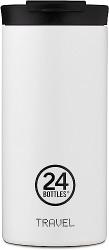 24Bottles Travel Tumbler - Reise- und Büro-Thermobecher 350ml/600ml, 100% Luftdicht für Kaffee und Tee (6 Stunden heiß 12 Stunden kalt), ökologische Edelstahl-Wasserflaschen mit Italienischem Design von 24Bottles