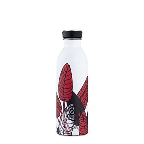 Trinkflasche 'Urban Bottle Print' aus Edelstahl 500 ML, Farbe:Persian Shield von 24Bottles
