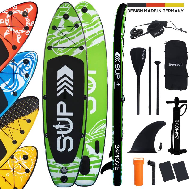 24MOVE® Standup Paddle SUP Board Set GRÜN 305 von 24MOVE