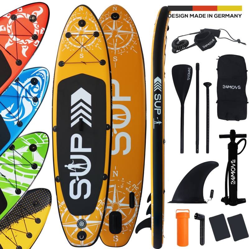 24MOVE® Standup Paddle SUP Board Set ORANGE 305 von 24MOVE