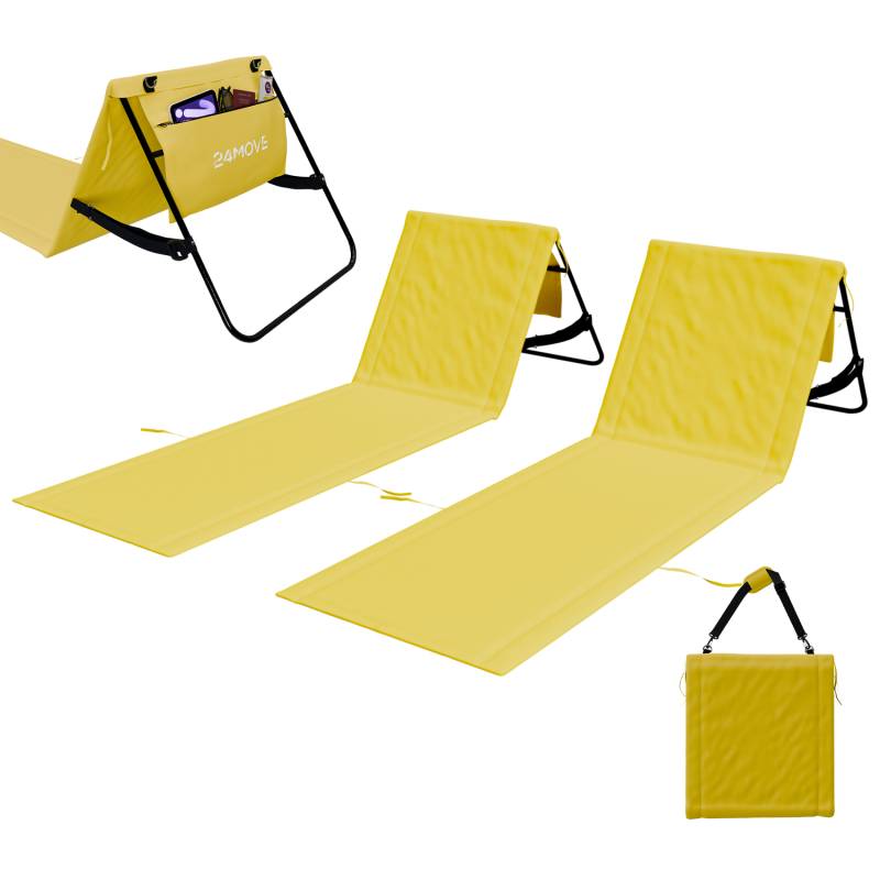 24MOVE® Strandmatte NATAL gelb SET (2Stück) von 24MOVE