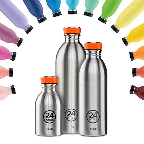 24 Bottles Urban Bottle Trinflasche aus lebensmittelechtem Edelstahl in der Farbe Eclipse, 500ml von 24Bottles