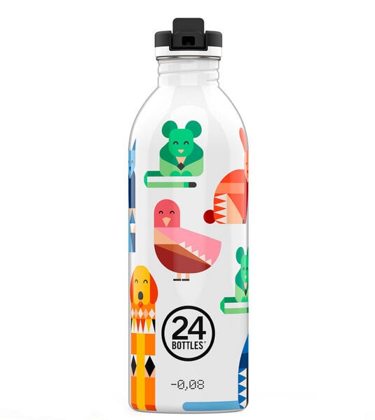 24bottles 0,5l Kids Edelstahl Trinkflasche mit Sportverschluss von 24bottles