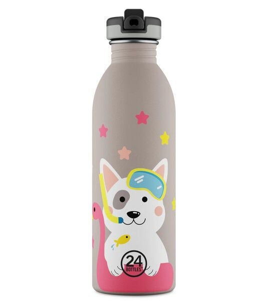 24bottles 0,5l Kids Edelstahl Trinkflasche mit Sportverschluss von 24bottles