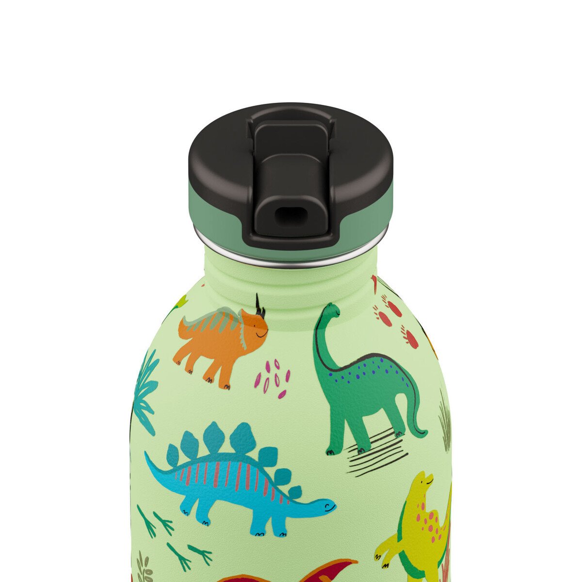 24bottles Trinkflasche 0,25 l Jurassic Friends mit Sportdeckel von 24bottles