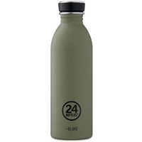 24bottles Trinkflasche 0,5l khaki-grün mit Urbandeckel von 24bottles