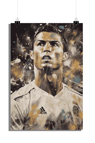 25 Artstreet Cristiano Ronaldo Poster | Fußball Poster | Real Madrid Poster | Rahmungsfähig (61x91cm) von 25 Artstreet