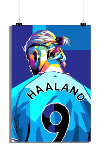 25 Artstreet Haaland Poster | Fußball Poster | Hochwertiger Druck | Manchester City Poster | Rahmungsfähig (51x71cm) von 25 Artstreet