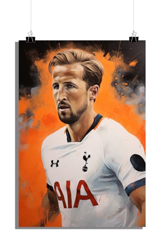 25 Artstreet Harry Kane Poster - Dynamisches Porträt des Fußballstars - Fußballposter - Perfekt zum Einrahmen (Size 61x91) von 25 Artstreet