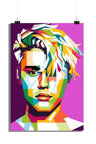 25 Artstreet Justin Bieberposter - Kultiges Pop-Idolposter - Retro-Style - Hochwertigesposter - Perfekt zum Einrahmen (50x70) von 25 Artstreet