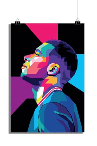 25 Artstreet Kylian Mbappé Fußballstarposter - Mbappe Elite PSG Spielerplakat - Fussballposter - Mbappe Fanartikel - Hochwertigerposter - Fußballposter - Perfekt zum Einrahmen (60x90cm) von 25 Artstreet
