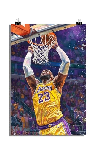 25 Artstreet LeBron Jamesposter - Lakers - Basketballposter - Athletposter - Sportposter - Teamposter - Ikonischposter - Perfekt zum Einrahmen (50x70cm) von 25 Artstreet